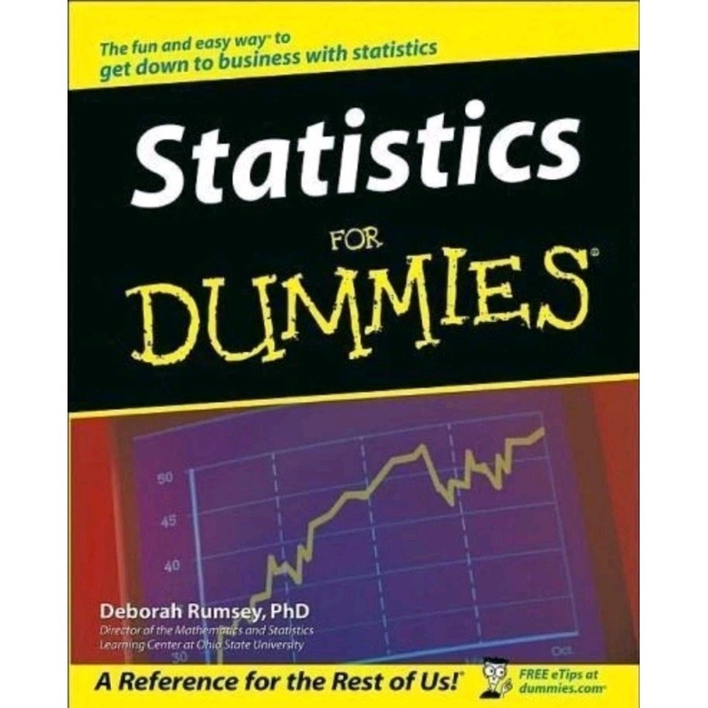 Statistics for‎ Dummies® by Deborah J. Rumsey (2003, Trade Paperback) #book27